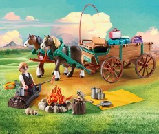Playmobil Spirit Riding Free Lucky's Dad w/Covered Wagon 9477